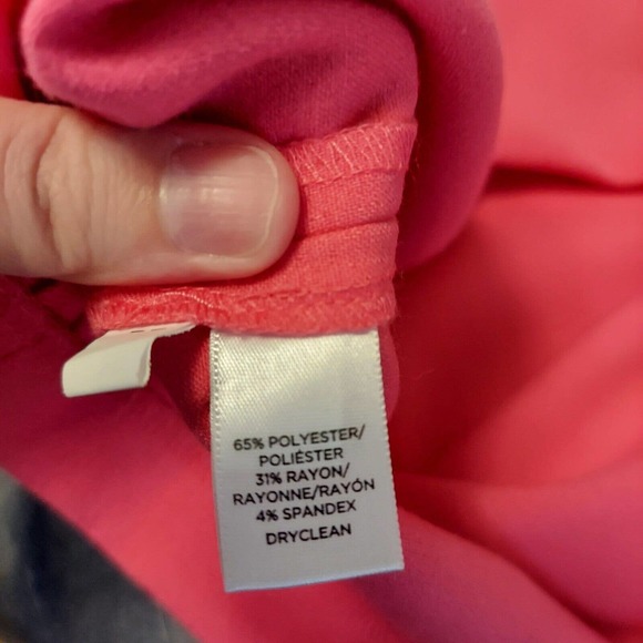 Loft Color Block Dress Purple Pink Size 8 Spring Shift Dress Large - Picture 7 of 7